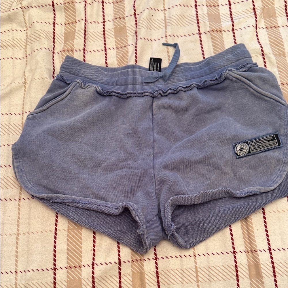 Alphalete Women's Athletic Shorts in Light Blue